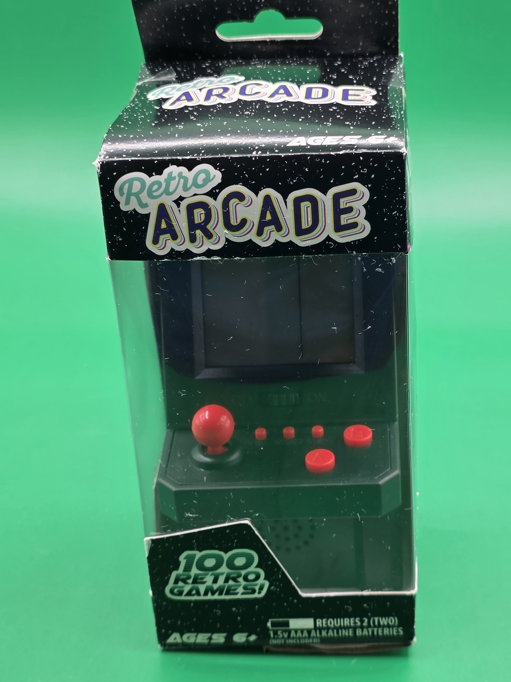 AGS Retro Arcade 100 Games Handheld Game NWT Black & Green